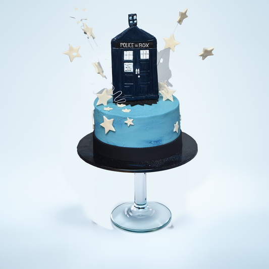 TARDIS in the Stars (Buttercream)