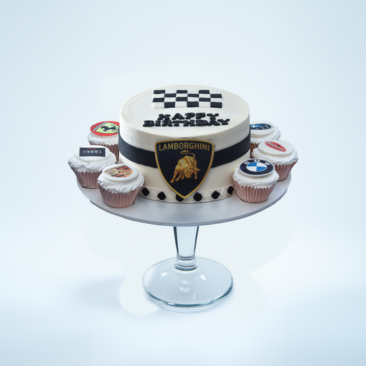 Luxury Wheels Celebration Cake (Buttercream)