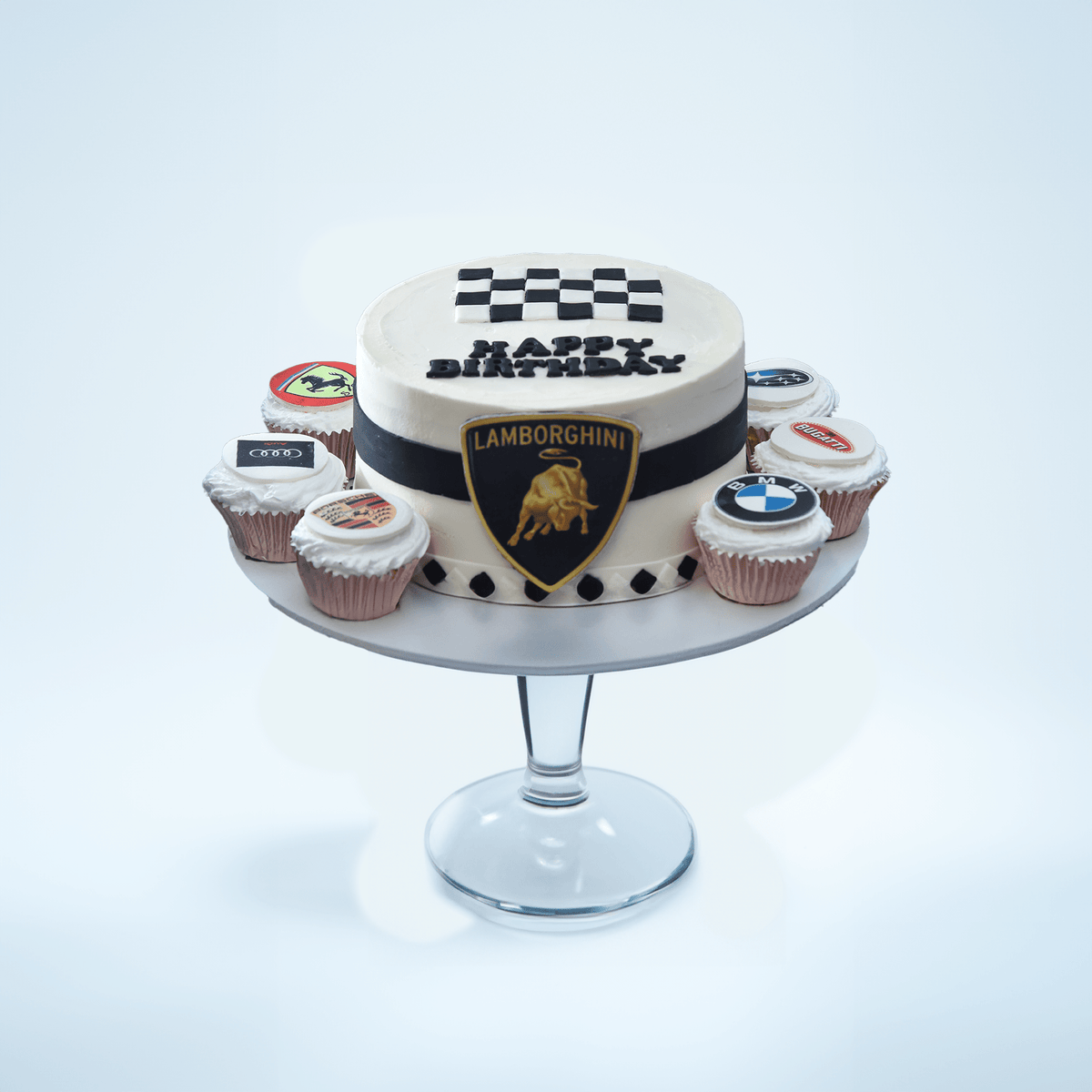 Luxury Wheels Celebration Cake (Buttercream) - Isher Eggless Bakers