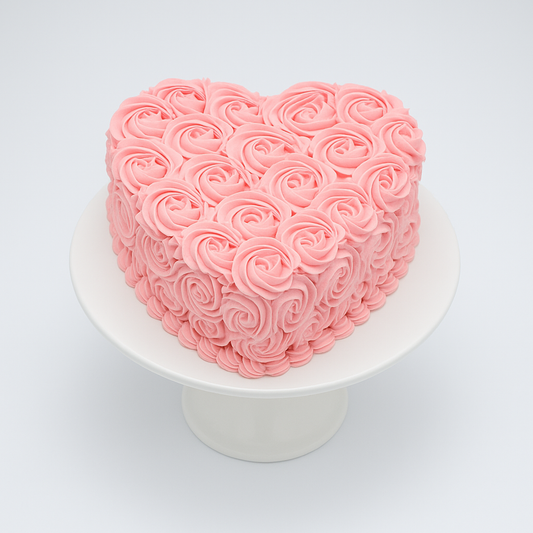 Blush Rosette Heart
