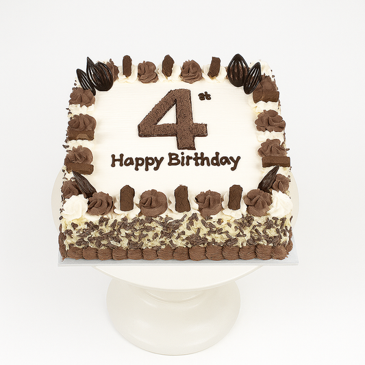 Choco Almond Number Cake