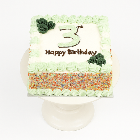 Confetti Number Cake