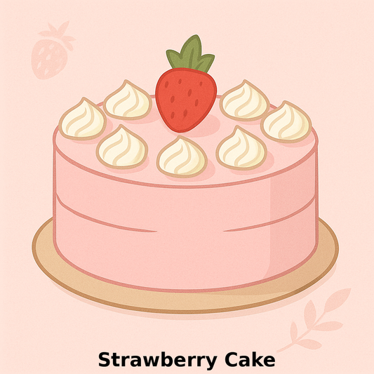 Vanilla Strawberry Cake