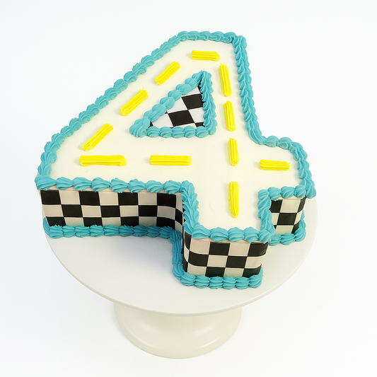 Race Track Number Cake