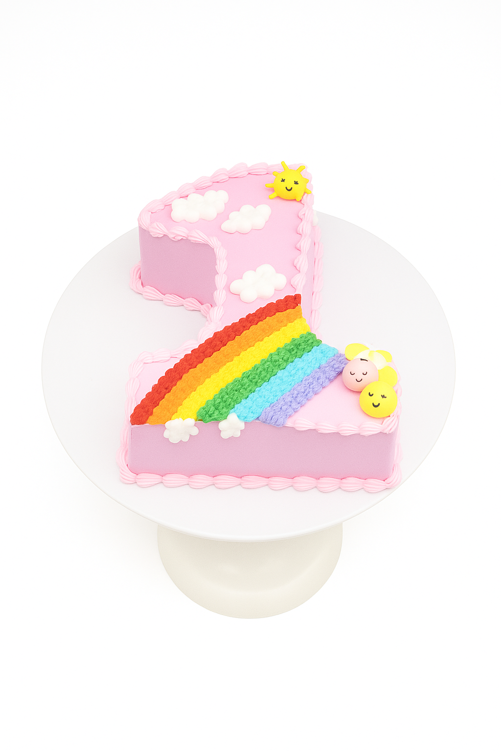 Rainbow One-derland Cake