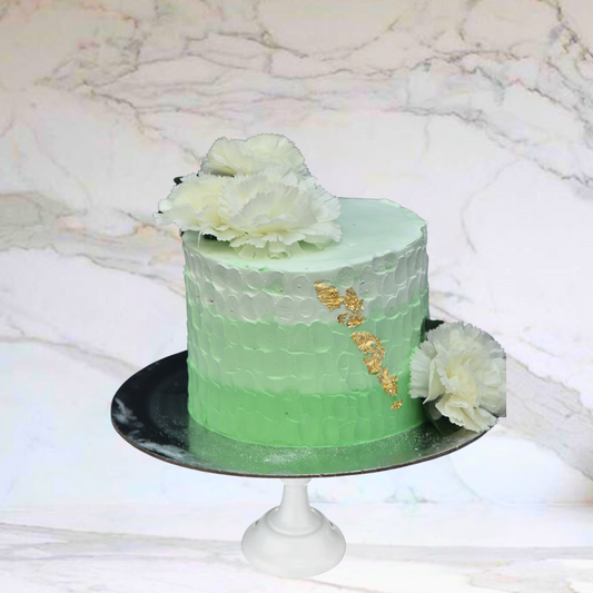 Frosted Floral Mint Cake
