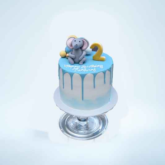 Baby Elephant Joy Cake (Available in fresh cream icing or Buttercream)