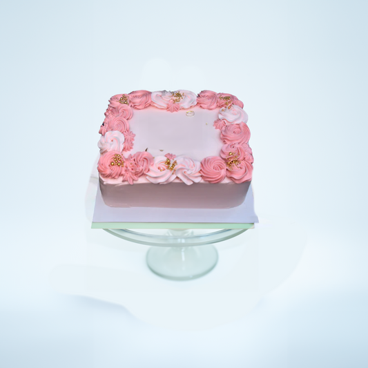 Squared Rosette Cake