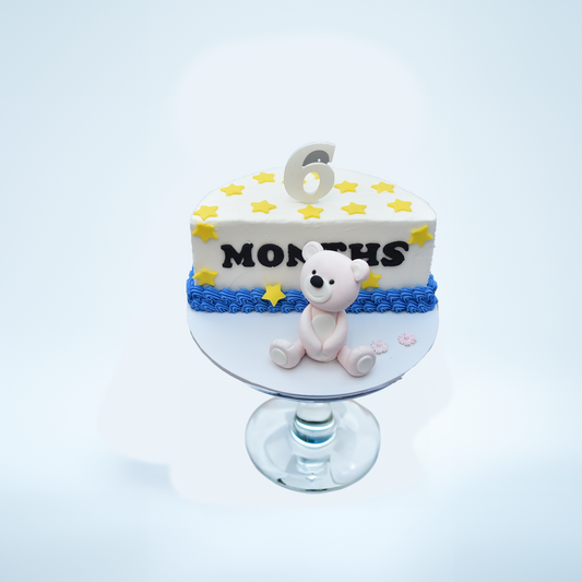 Teddy's Half Birthday Cake (Buttercream)