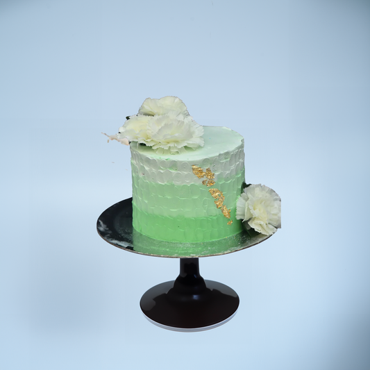 Frosted Floral Mint Cake