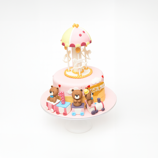 Teddy’s Carousel Express (Fondant)
