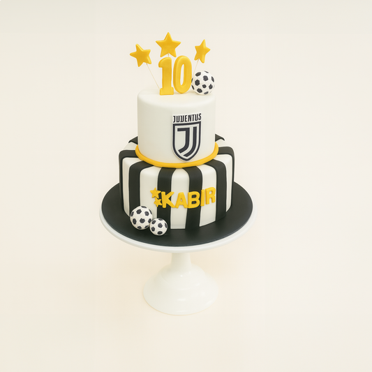Juventus Star Striker Cake (Fondant)