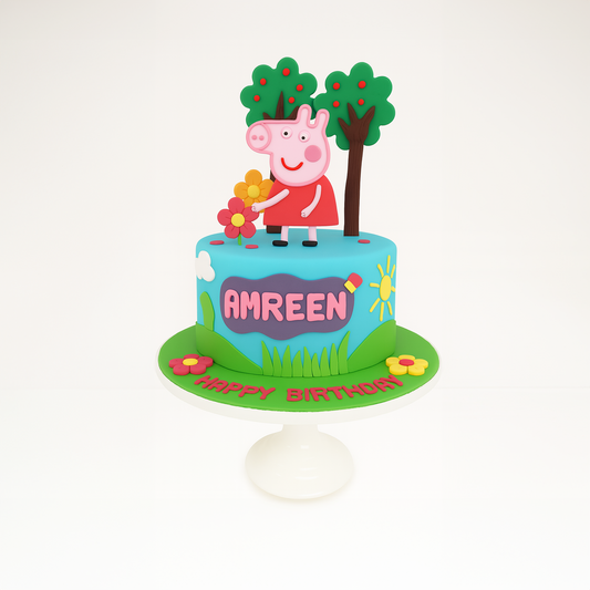Peppa's Playtime Delight Cake (Fondant)