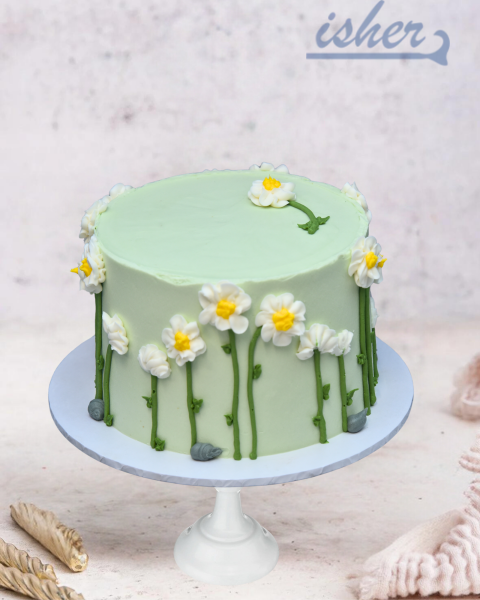 Spring Garden Serenade Buttercream Cake (Cc864)