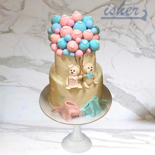 Teddy’s Balloon Bunch Cake (Available In Buttercream Icing Only)