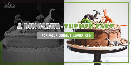 A DINOSAUR-THEMED CAKE FOR YOUR JUNGLE LOVER KID