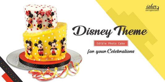 DISNEY THEME EDIBLE PHOTO CAKE FOR YOUR CELEBRATIONS - Isher Eggless Bakers