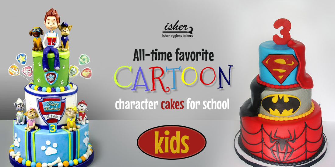 ALL-TIME FAVOURITE CARTOON CHARACTER CAKES FOR SCHOOL KIDS