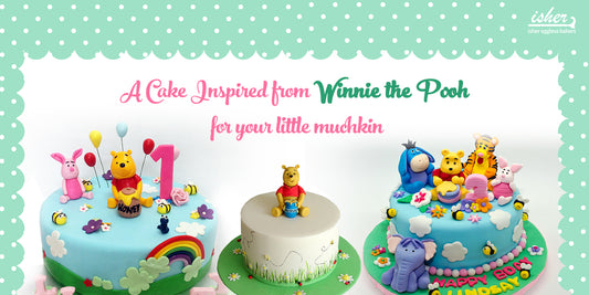A CAKE INSPIRED FROM WINNIE THE POOH FOR YOUR LITTLE MUNCHKIN