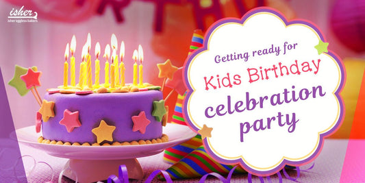 GETTING READY FOR KIDS BIRTHDAY CELEBRATION PARTY - Isher Eggless Bakers