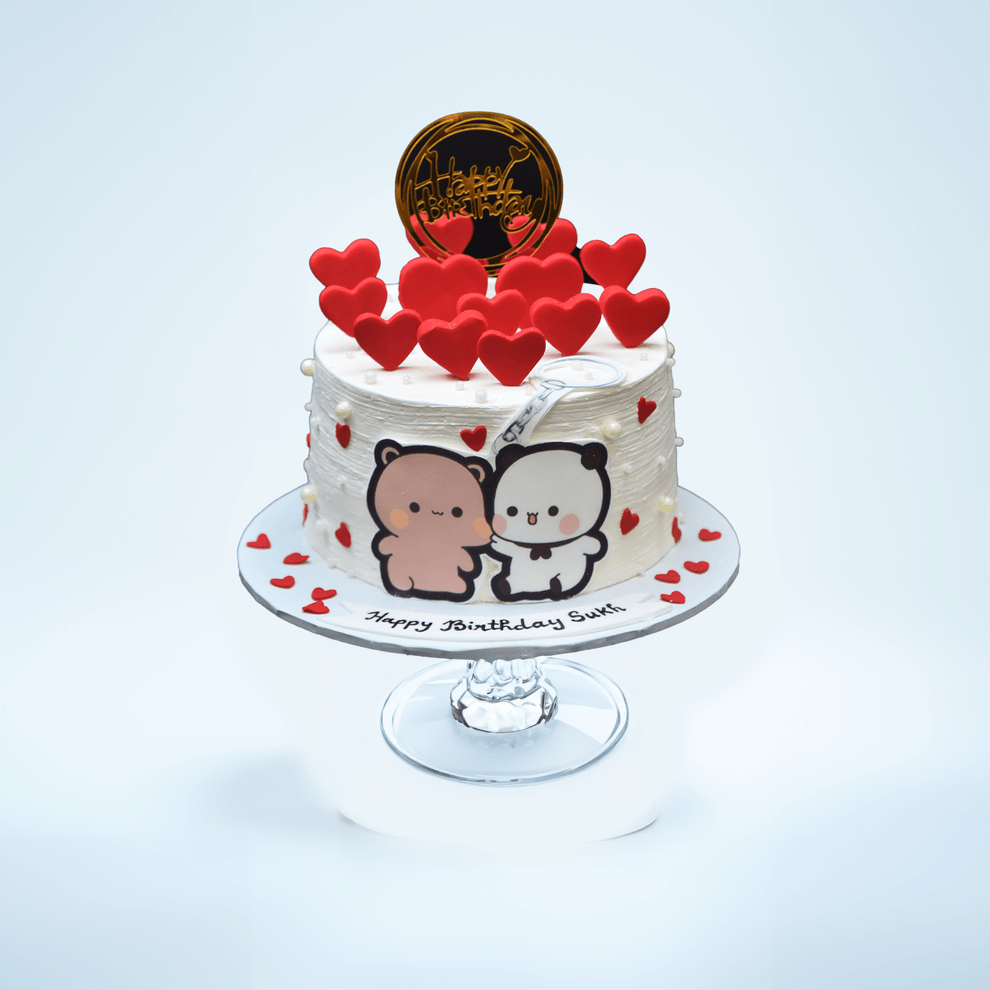 Huddu & Duddu Love Burst Cake – Isher Eggless Bakers
