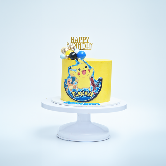 Pikachu Power Cake (Available in fresh cream icing or Buttercream)