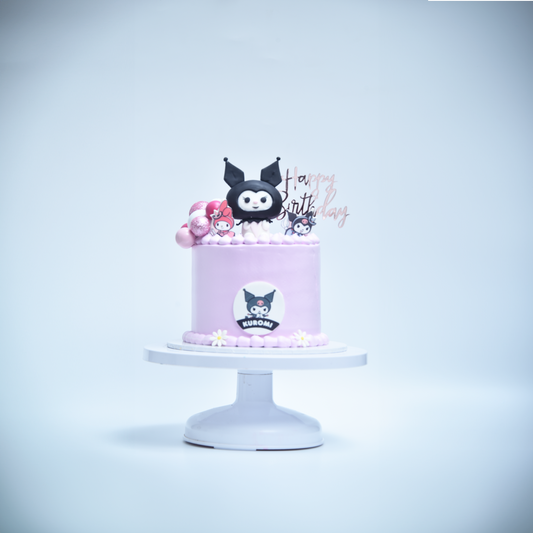 Kuromi Cutie Cake (Available in fresh cream icing or Buttercream)
