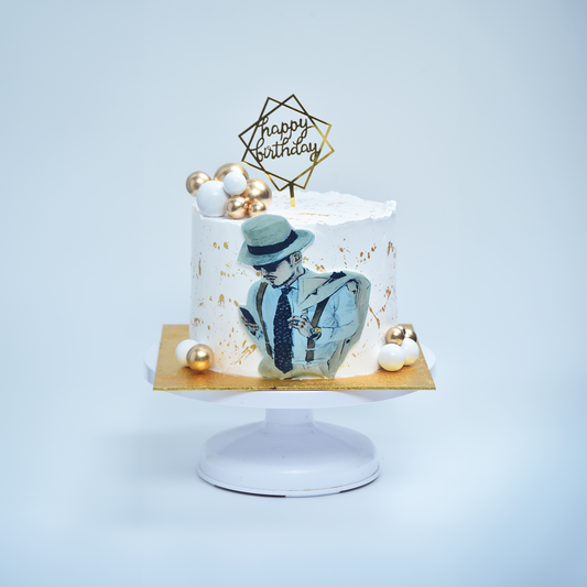 Vintage Vogue Birthday Cake (Available in Buttercream and Cream icing )