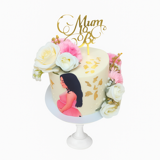 Blossom Mum-To-Be Cake