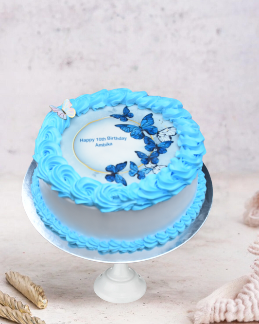 Blue Butterfly Cake (PC615)