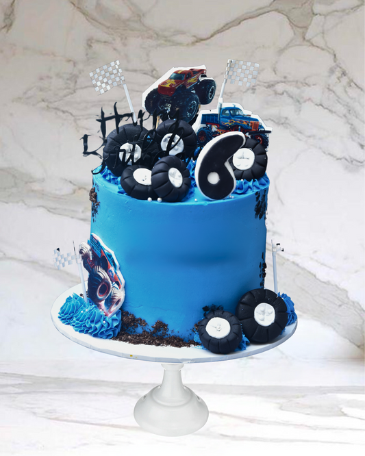 Monster Truck Madness Cake(Available in Buttercream Only)