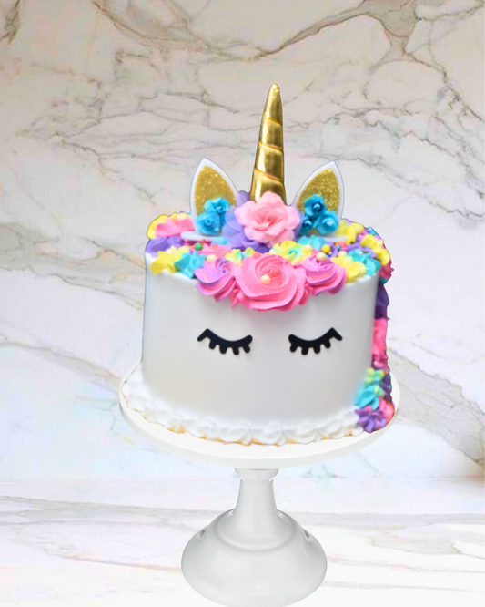Fairy-tale Unicorn Fantasy Cake(Available in fresh cream icing or Buttercream)