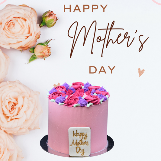 Elegant Mother's Day Bouquet Cake
