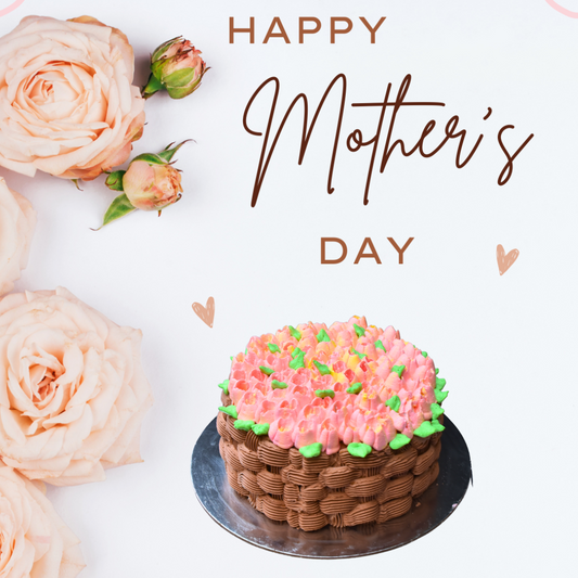 Mother's Day Tulip Basket Cake