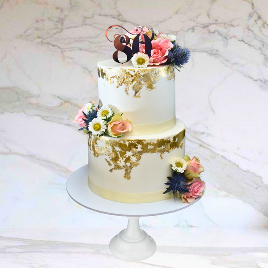 Garden Party (Available in Buttercream icing ) ( Some flowers may be seasonal)