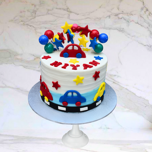 Cutie Car Cake (Available in fresh cream icing or Buttercream)