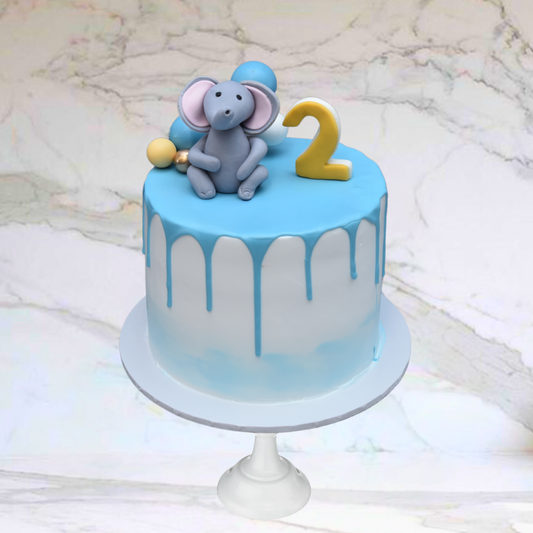 Baby Elephant Joy Cake (Available in fresh cream icing or Buttercream)