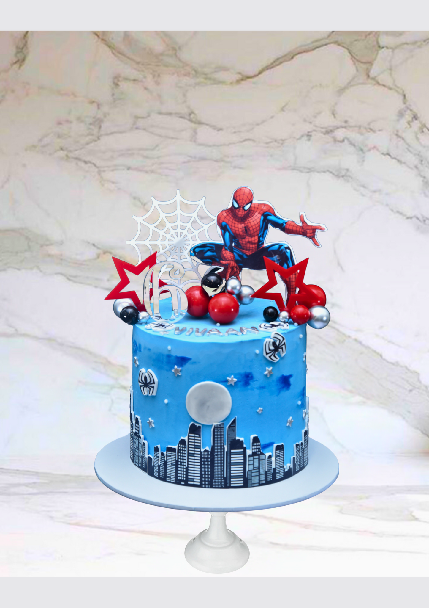 Spidey Sensation Cake(Available in Buttercream icing only)