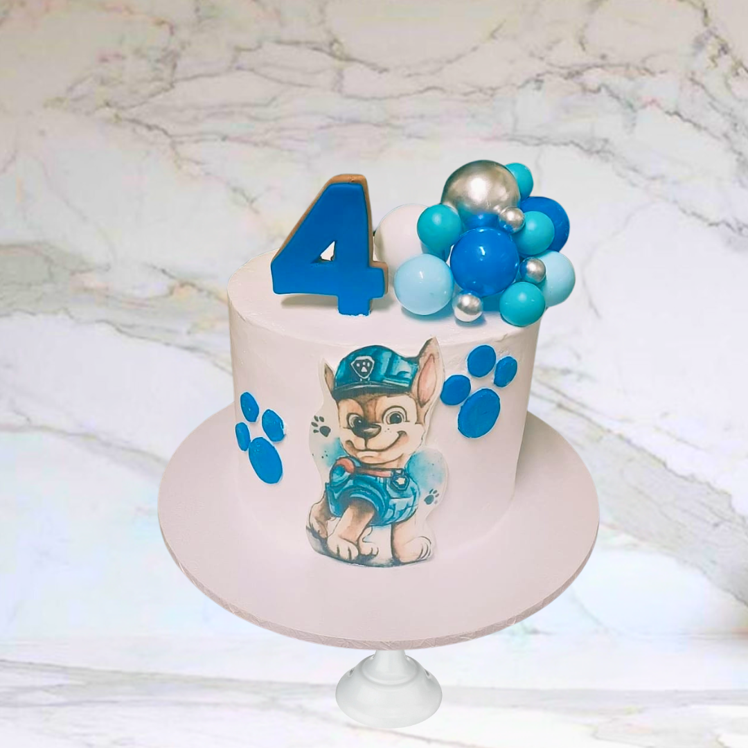 Paw Patrol Balloon Cake (Available in fresh cream icing or Buttercream)