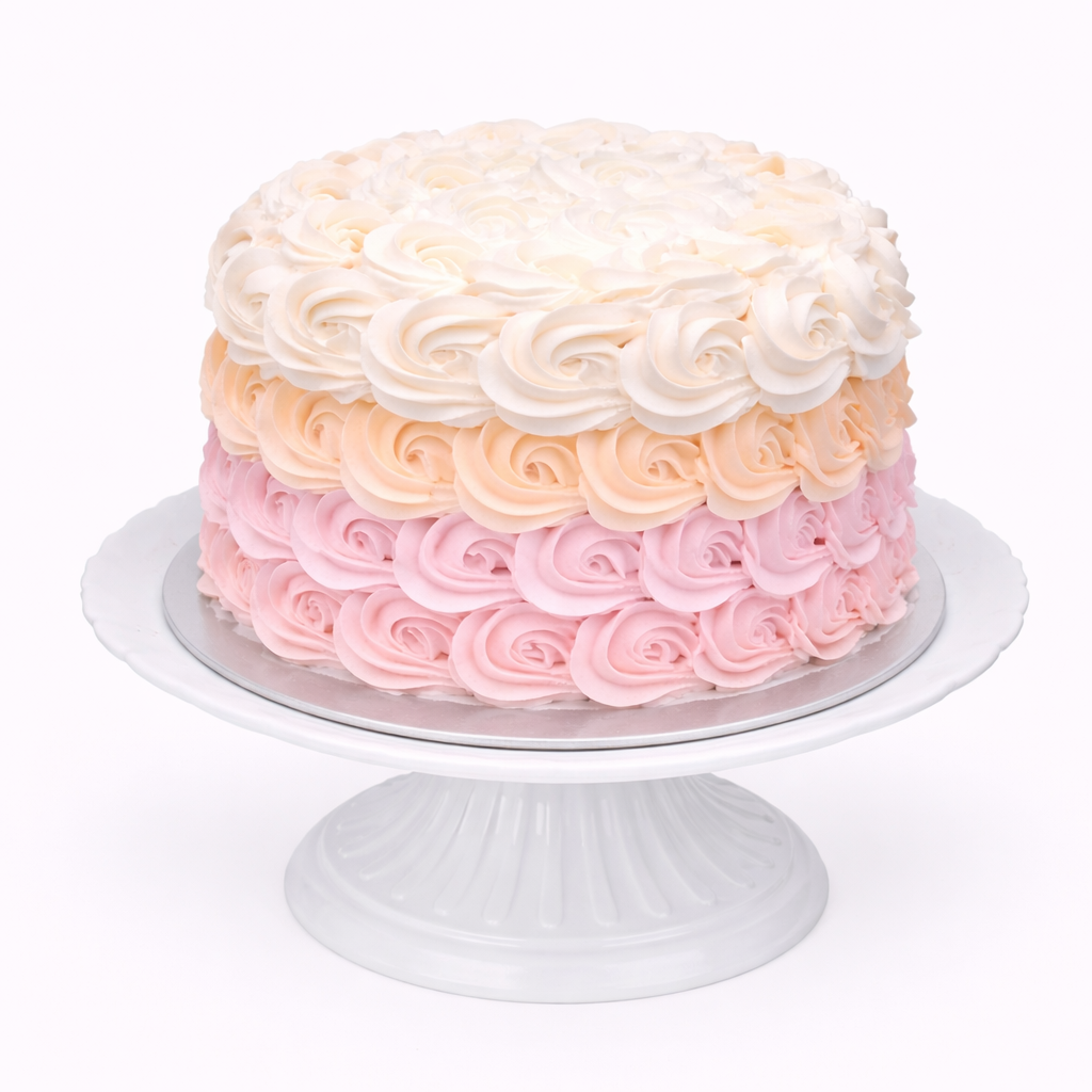 Ombre Rosette Cake
