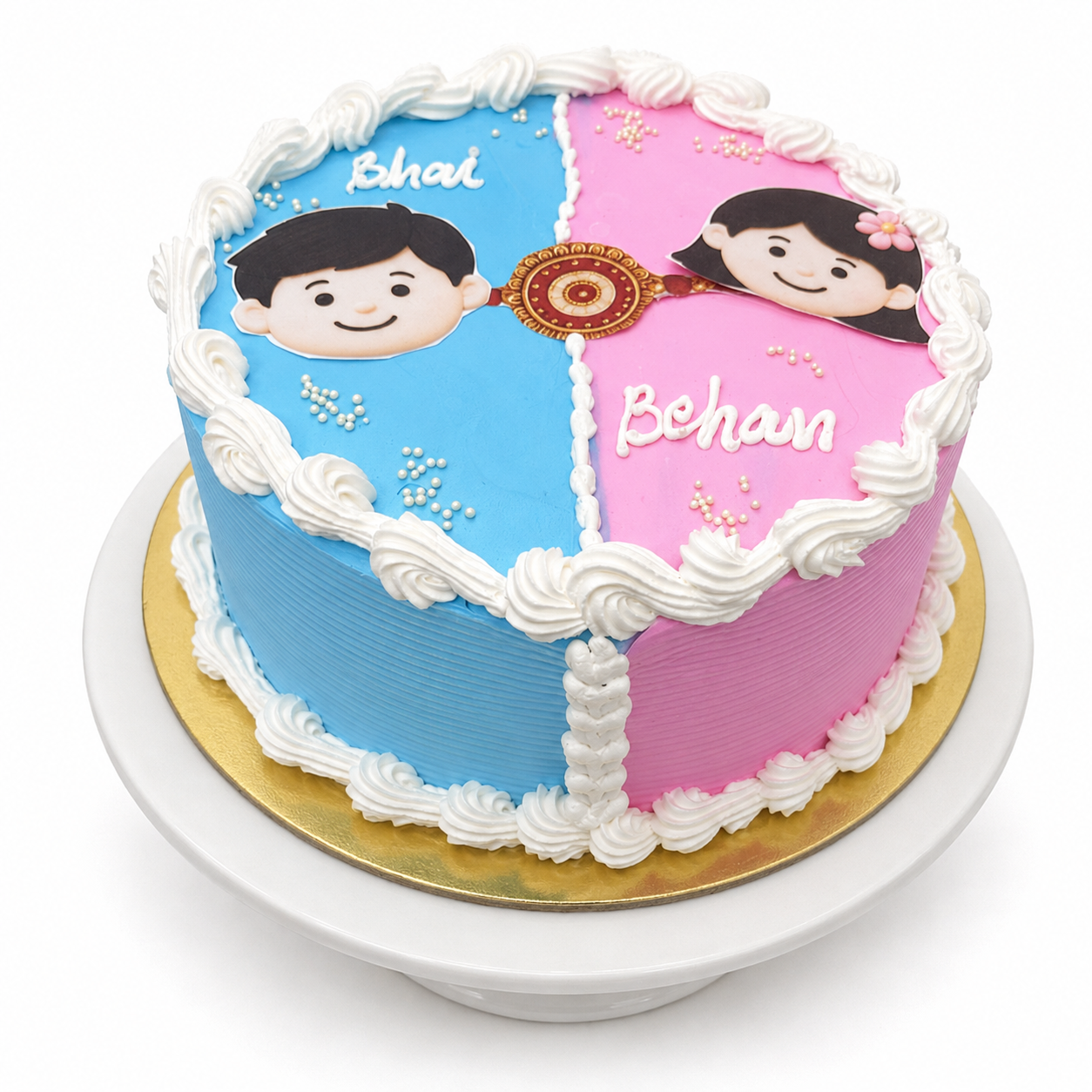 Bhai Behan Rakhi Cake