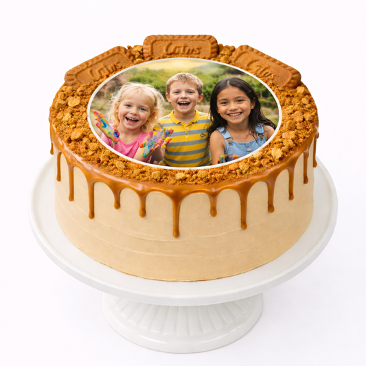 Biscoff Photo Cake