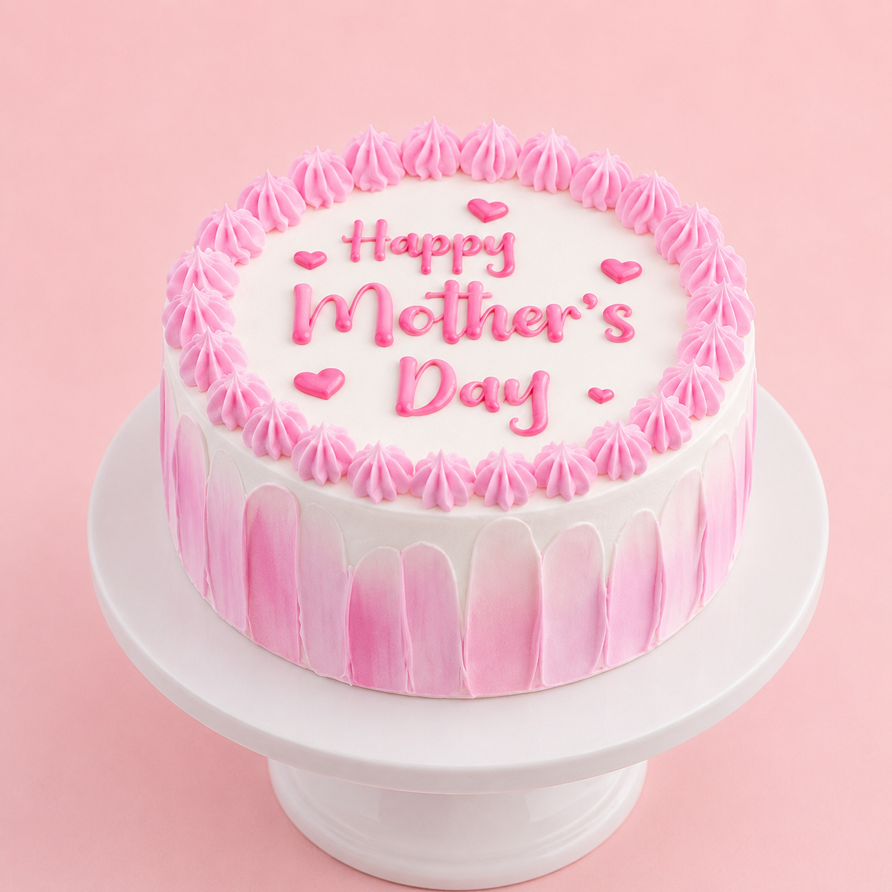 Blush Drip Mother’s Day Cake