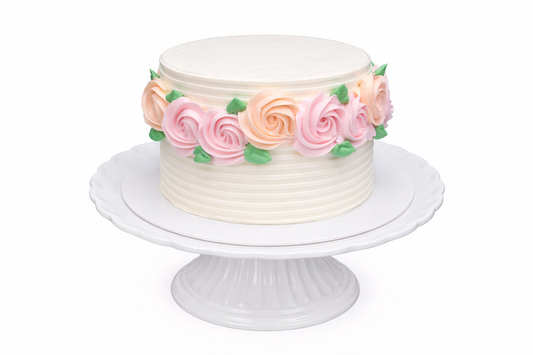Blush Garden Rose Cake