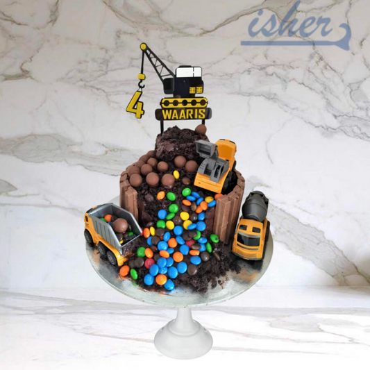 Build - A - Cake Construction Site (Including Customised Cake Topper And Novelty Truck Available In