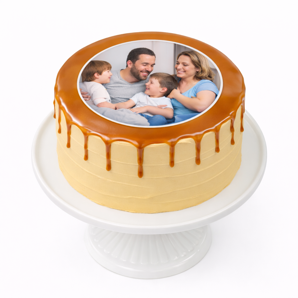 Butterscotch Photo Cake