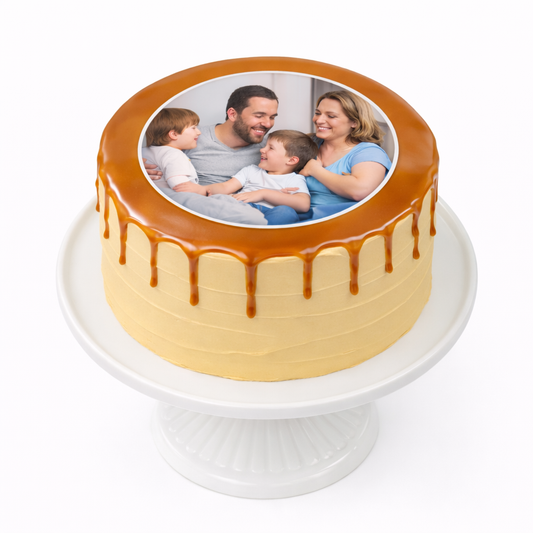 Butterscotch Photo Cake