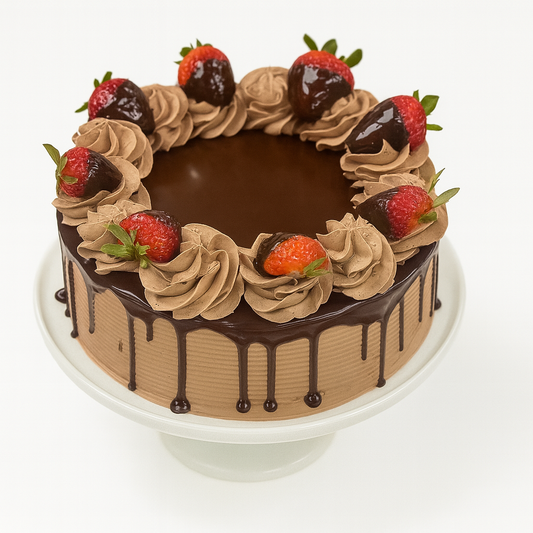Classic Chocolate Strawberry Cake