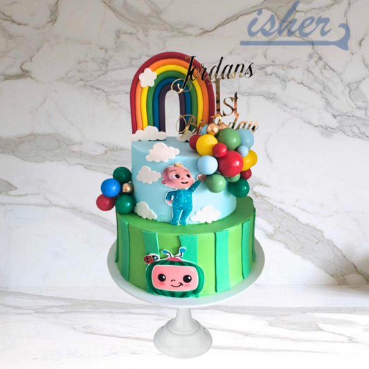 Coco Melon Carnival Cake (Available In Buttercream Icing) Boss Baby