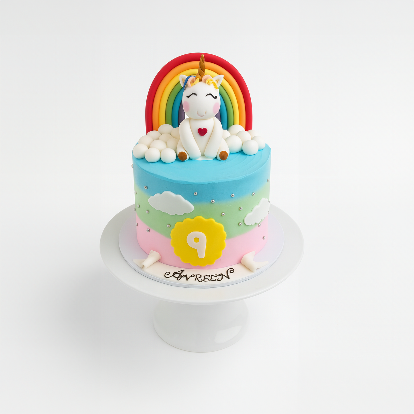 Rainbow Unicorn Cake